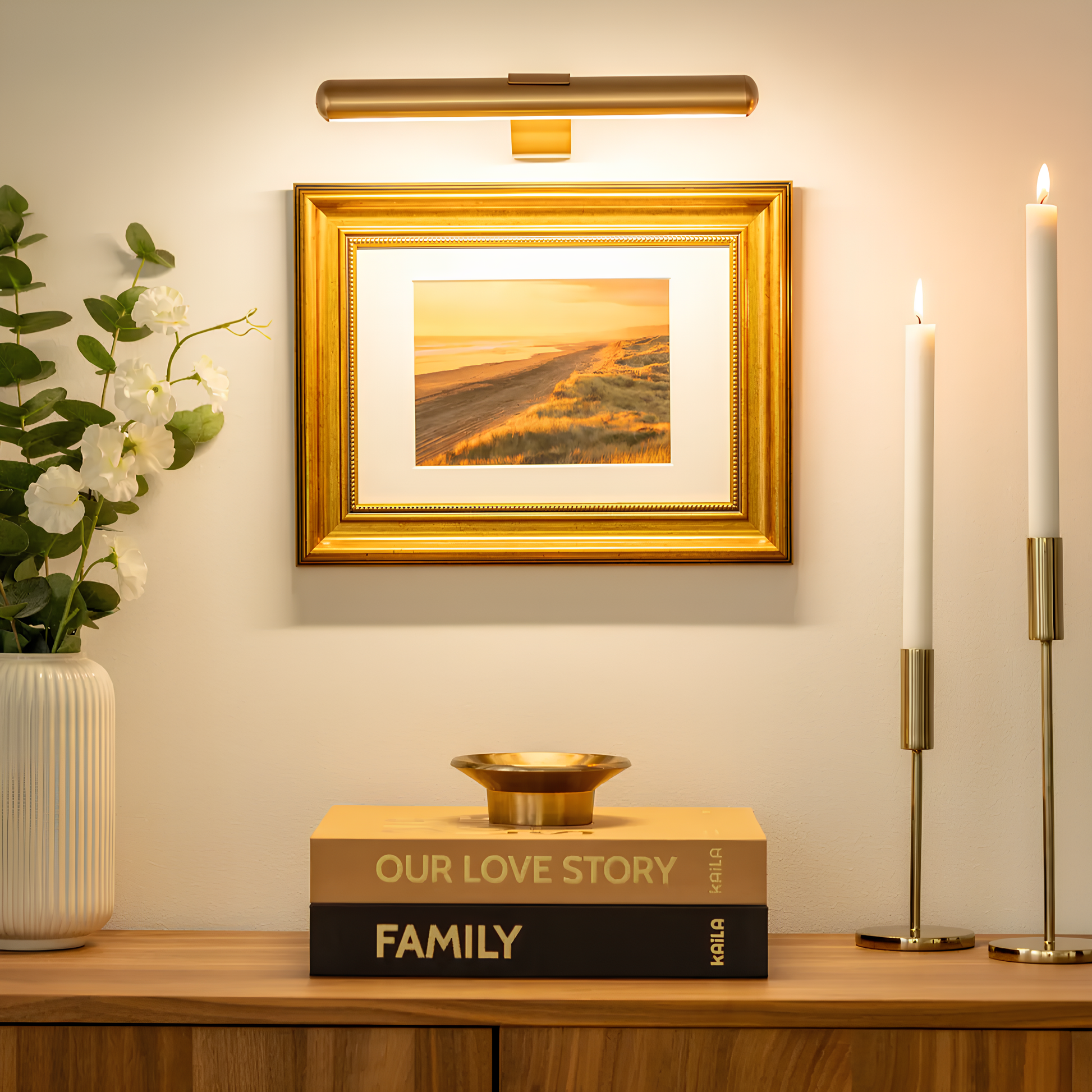 LumiArt Wireless LED Wall Spotlight with Remote Control