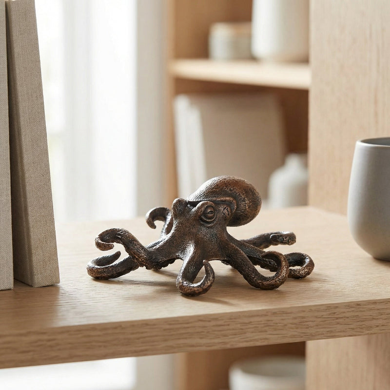 Ocean Elegance – Artisan Copper Octopus Decorative Sculpture