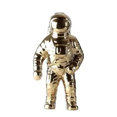 Decorative Astronaut Figurine with Floral Storage – Unique Home Accent