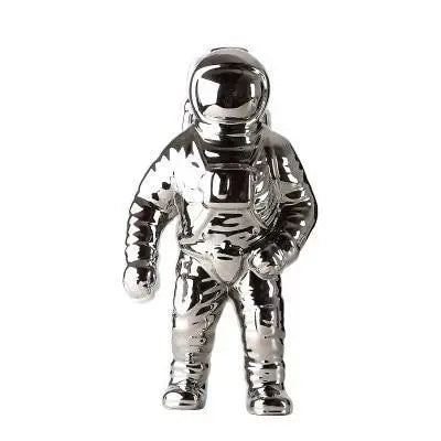 Decorative Astronaut Figurine with Floral Storage – Unique Home Accent