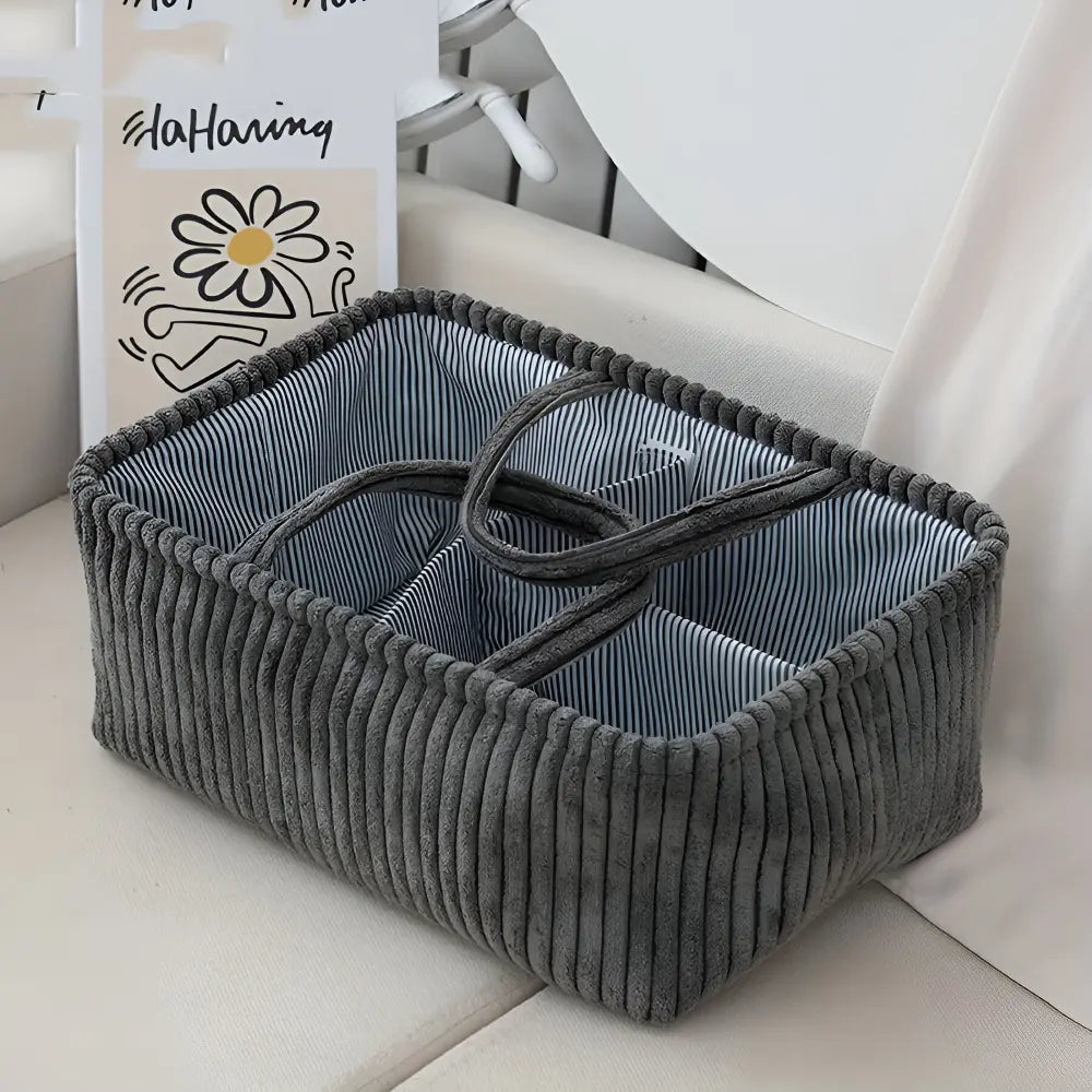 Polyester Compartment Storage Basket