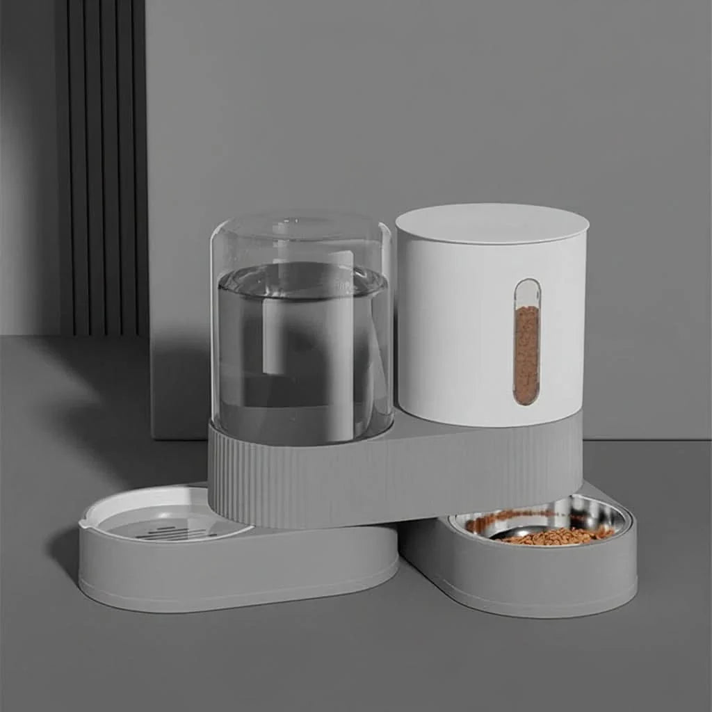 Automatic Pet Feeder with Rotating Bowl Design
