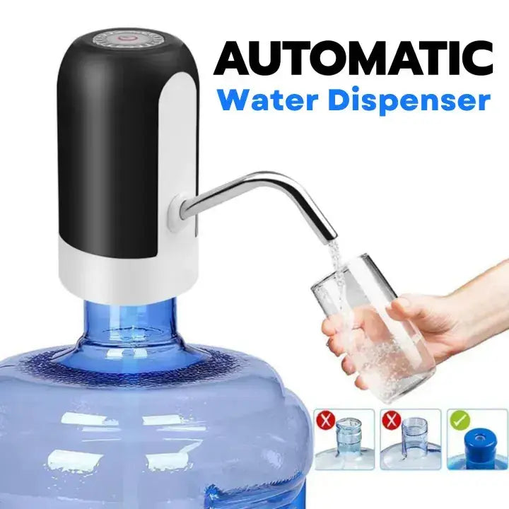 Automatic USB Rechargeable Water Bottle Pump – Wireless Design