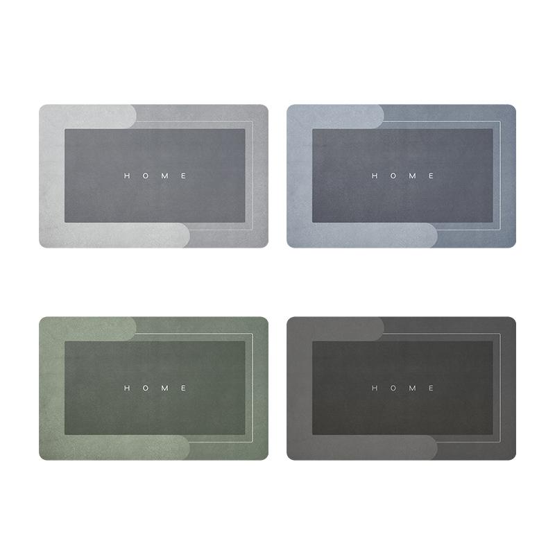 Quick-Drying Bath Mat | Highly Absorbent Microfiber | Non-Slip | Aqua Soft