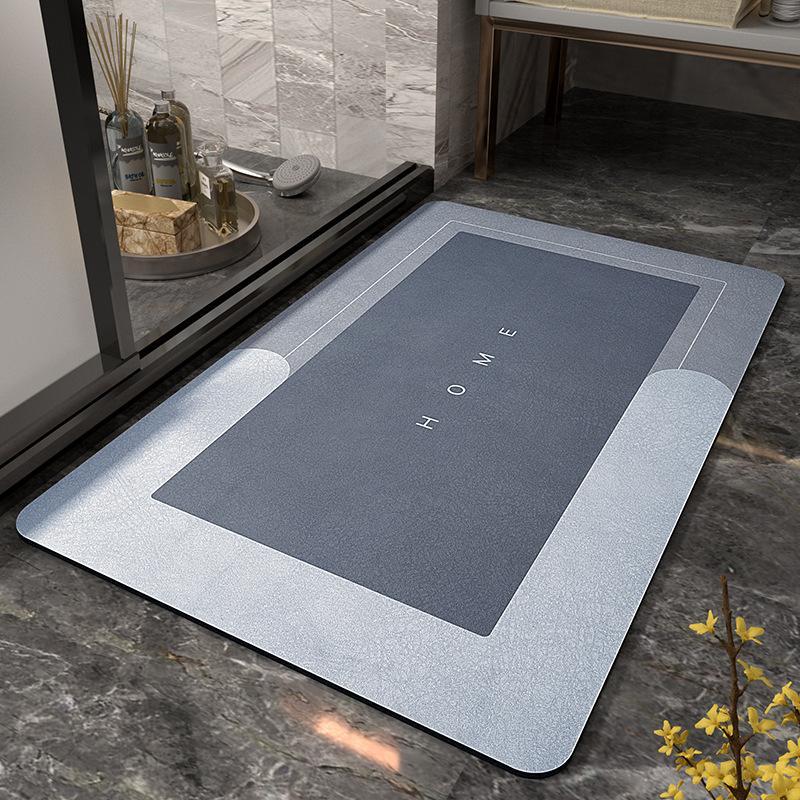 Quick-Drying Bath Mat | Highly Absorbent Microfiber | Non-Slip | Aqua Soft