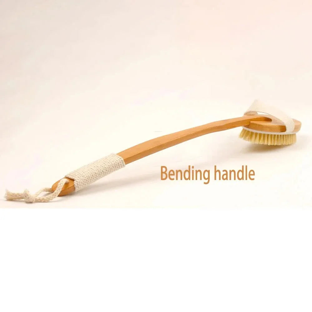 Foldable Bamboo Bath Brush for Scrubbing and Massage