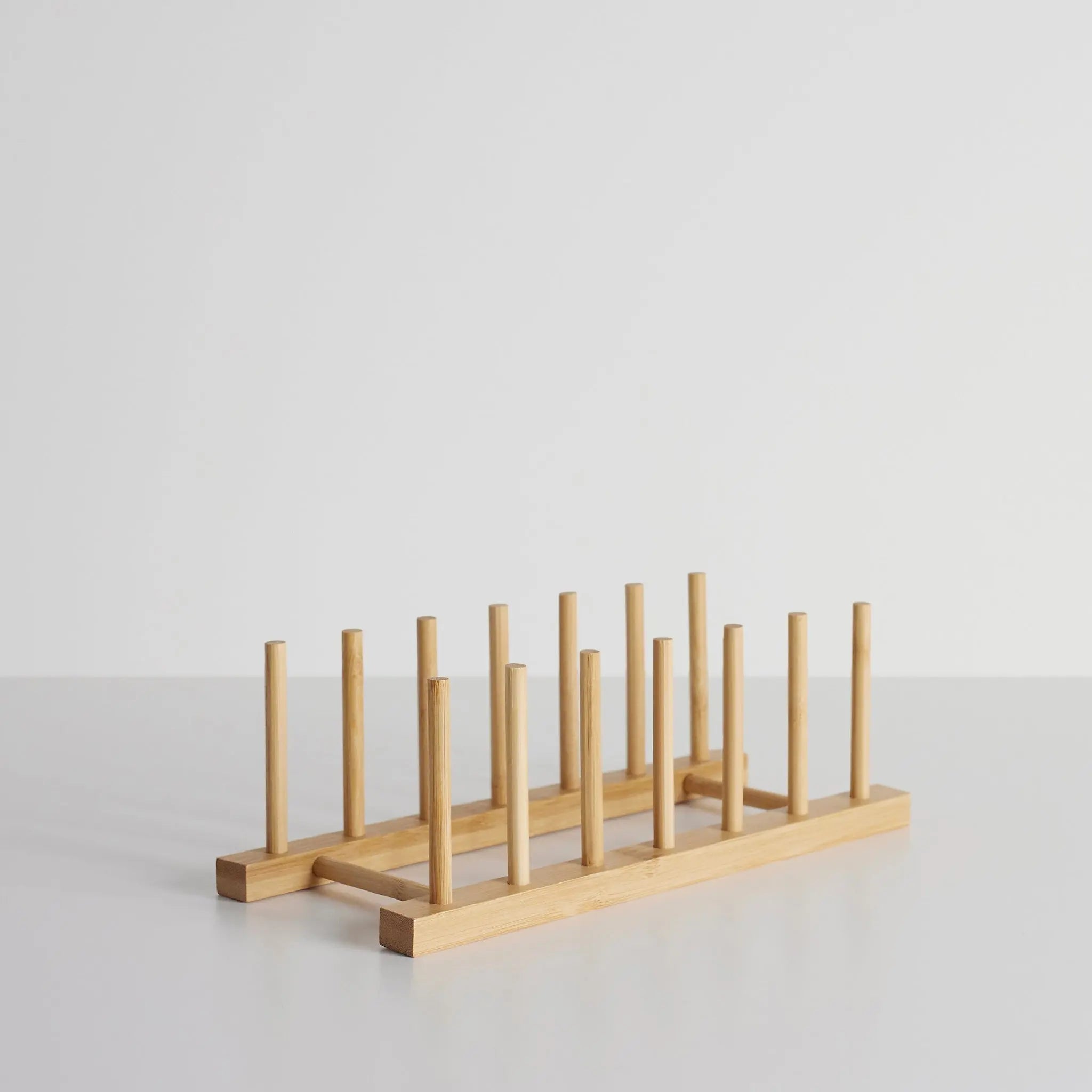 Kitchen Utensil Drainage Rack Made of Bamboo