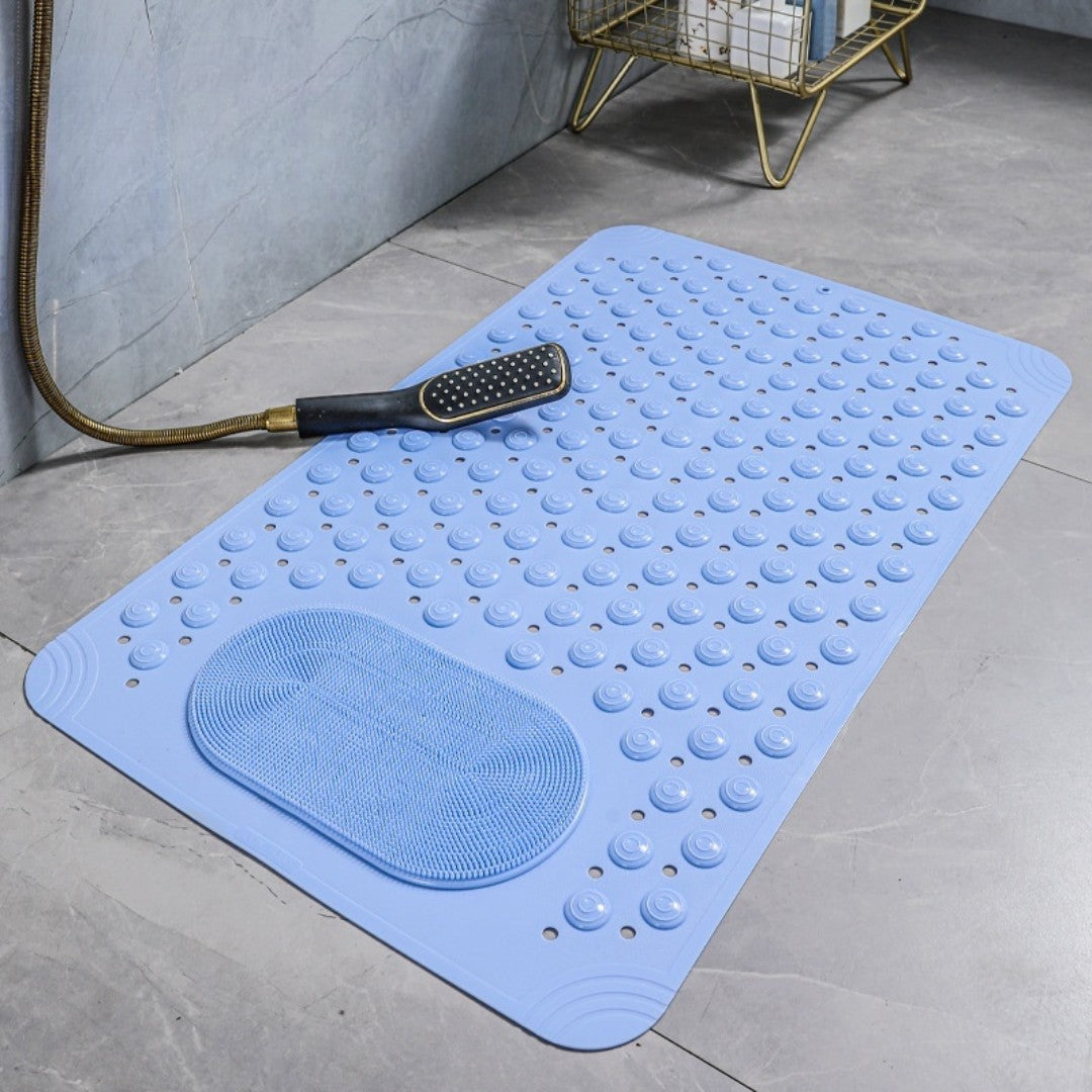 Non-Slip Bath Mat with Integrated Foot Scrubber – 360x690 mm