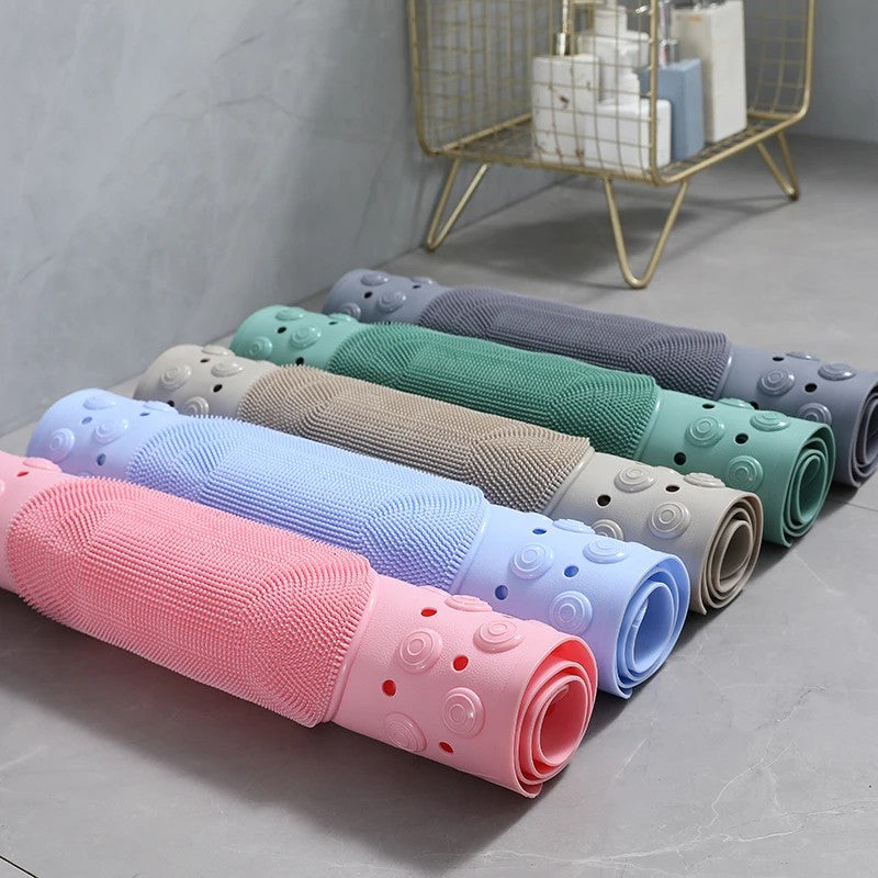 Non-Slip Bath Mat with Integrated Foot Scrubber – 360x690 mm