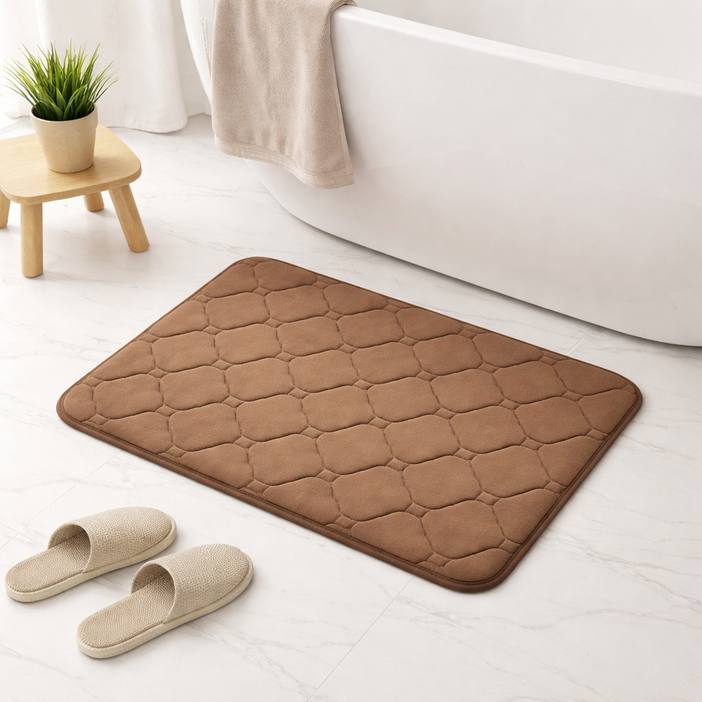 Luxurious Soft Bath Mat with Non-Slip Base for Safety