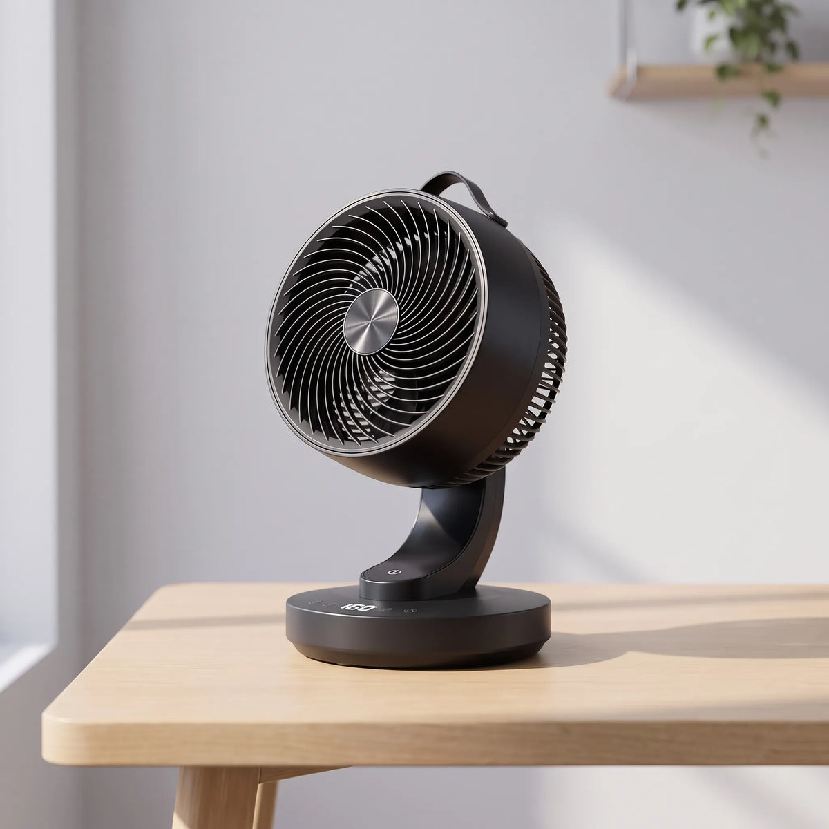 Cordless Rechargeable Desk Fan – Battery Operated, Quiet with Tilt and Suction Base