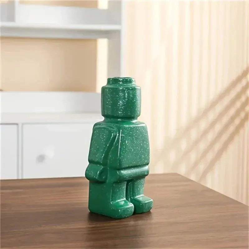 Contemporary Flowerpot Made of Building Blocks