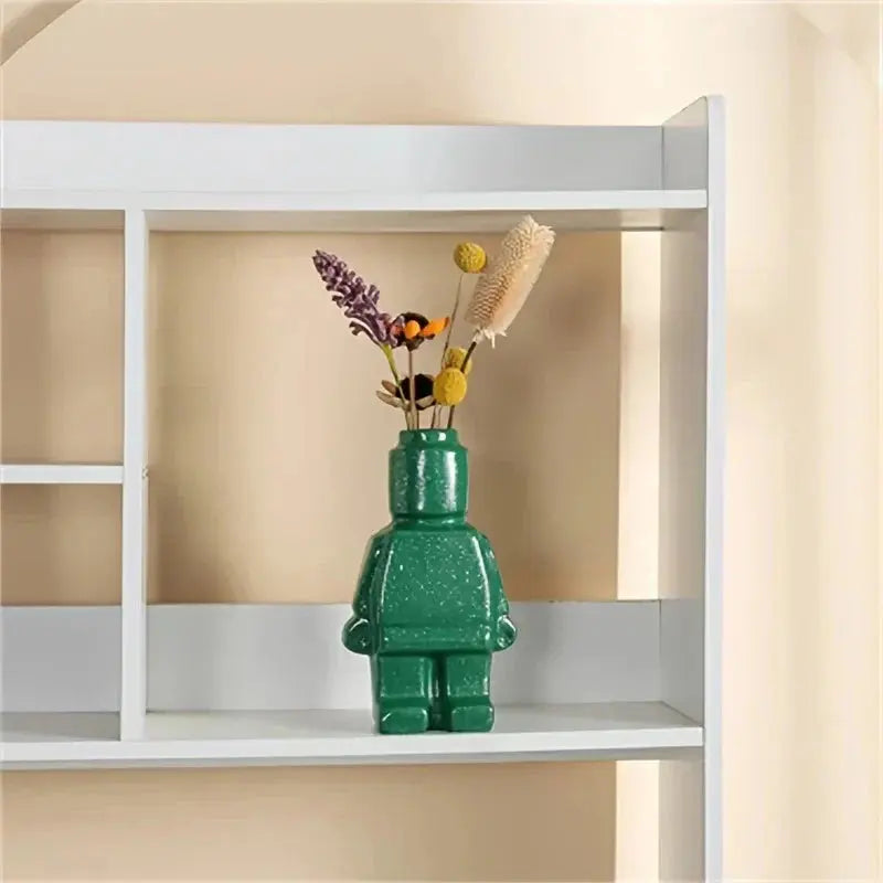 Contemporary Flowerpot Made of Building Blocks
