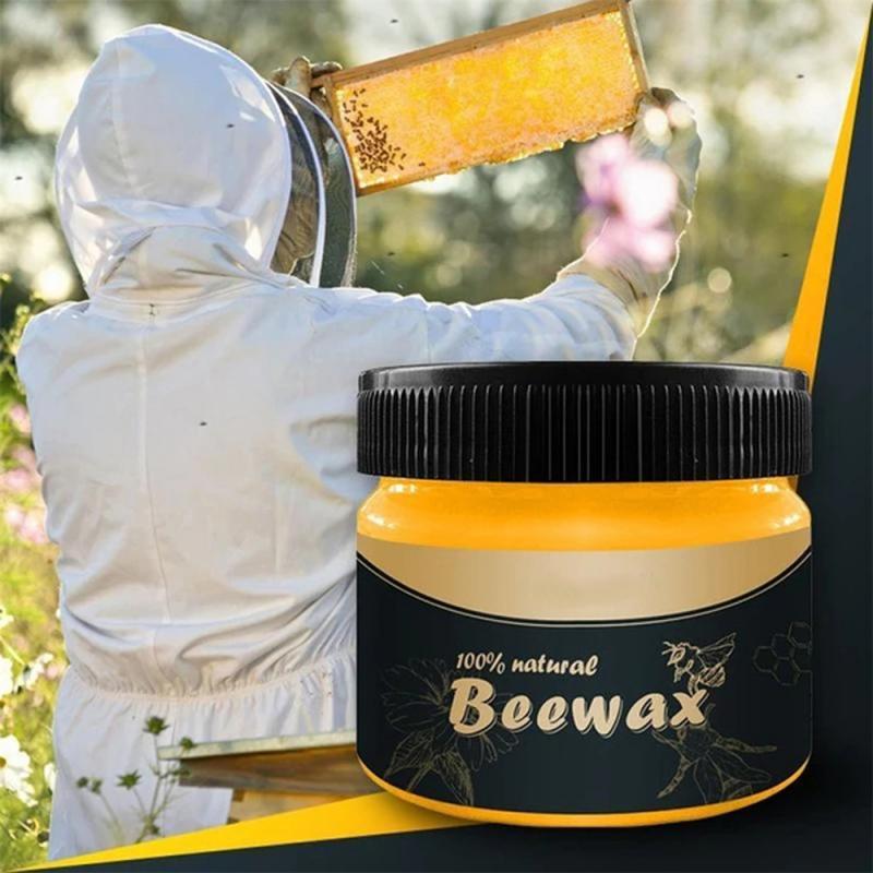 Natural Wood Seasoning Wax with Beeswax for Furniture Restoration