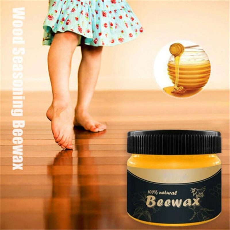 Natural Wood Seasoning Wax with Beeswax for Furniture Restoration