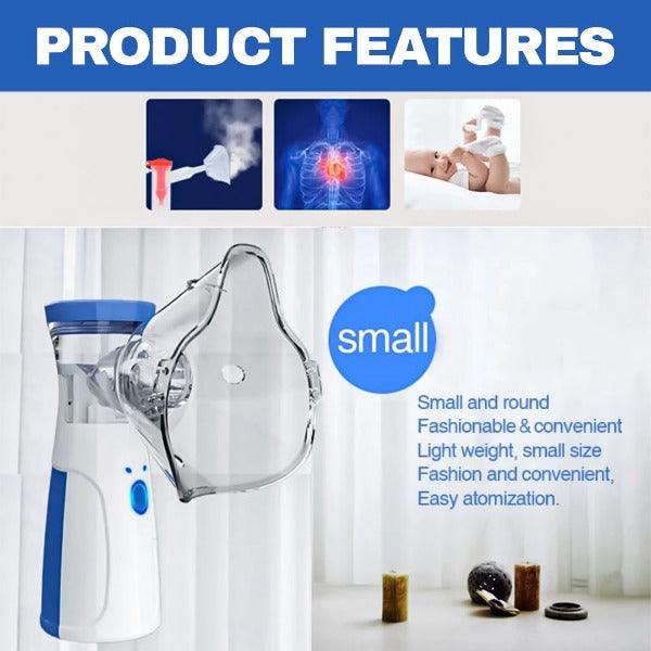 Handheld Electric Nebulizer and Steam Inhaler for Adults and Children