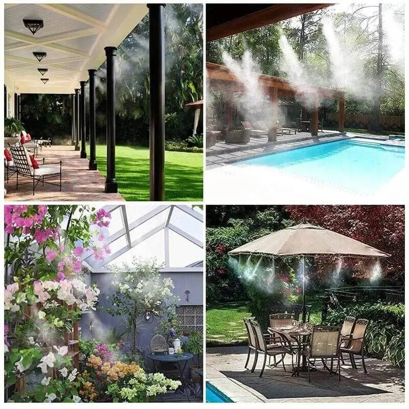 Irrigation System | Automatic Fine Mist Spray Device | Flexible Hose Guide