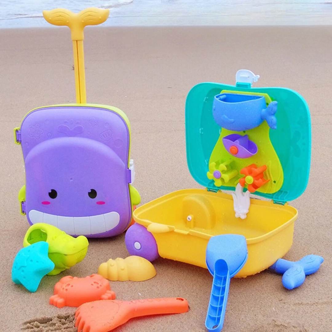 Children's Trolley for Beach Toys with Included Accessories