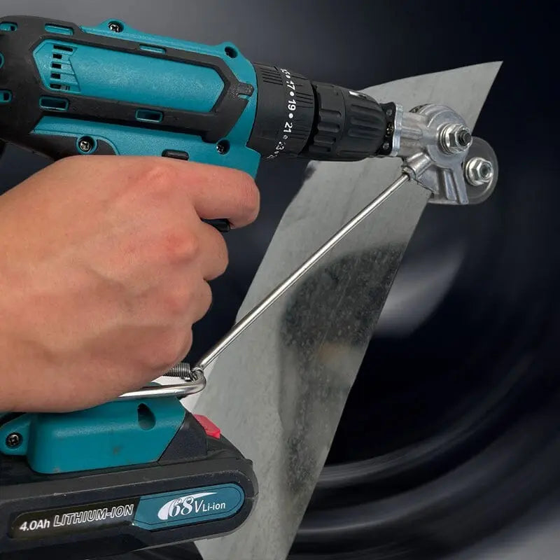 Drill Attachment for Blechnibbler – 360° Rotating Clean Cuts