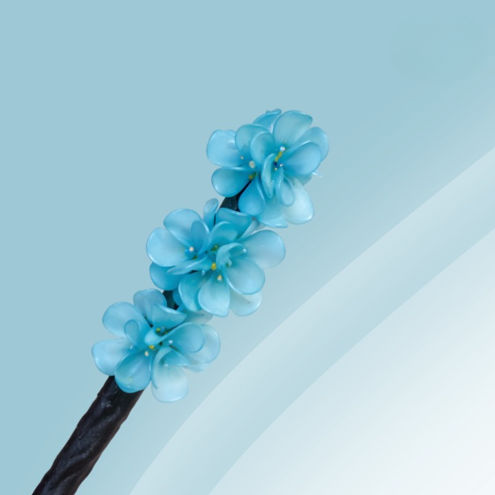 Flower-Decorated Hair Bun Shaper