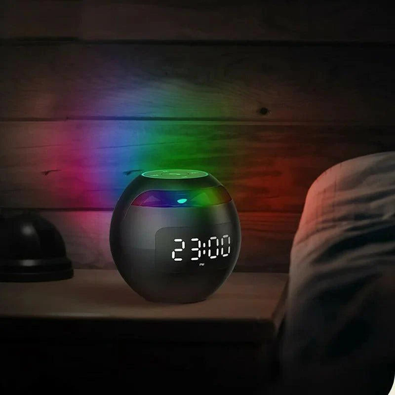 Smart Alarm Clock Speaker with LED Light & Long Battery Life