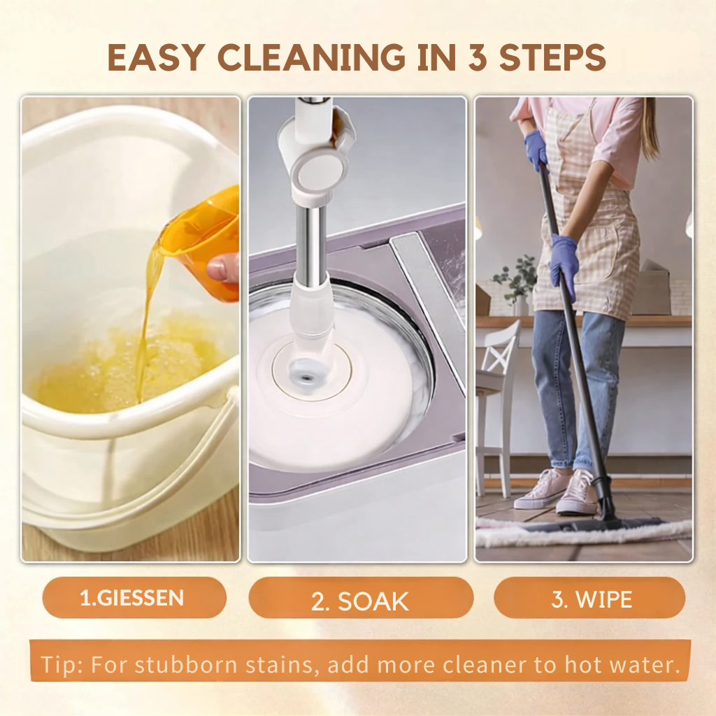 Floor Mop | Cleaning and Polishing Solution | Cleans and Maintains in One Swipe