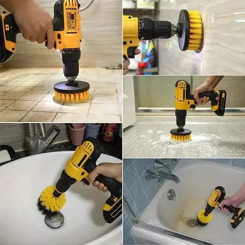 Tile and Grout Cleaning Brush Set – Ideal for Bathroom and Kitchen