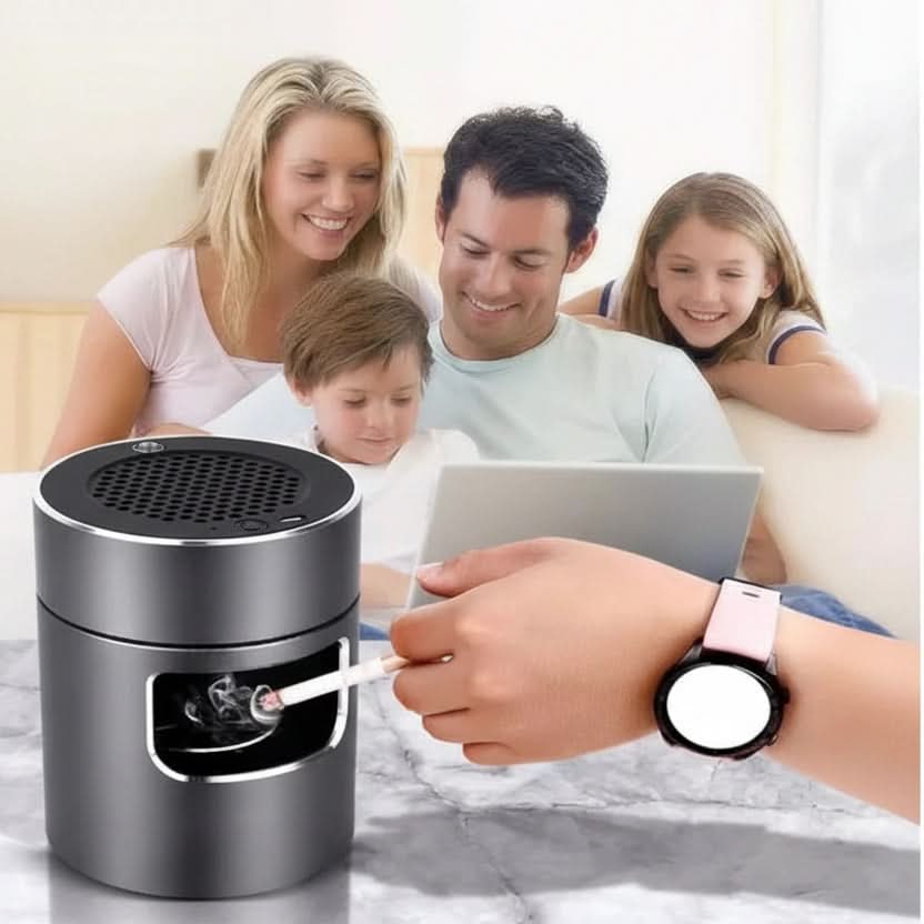 Smokeless Ashtray with HEPA Filter and USB Ion Technology for Clean Air
