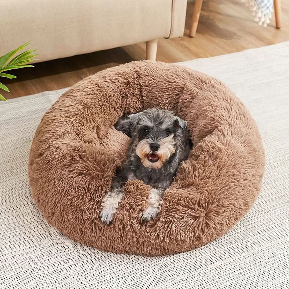 Cozy Plush Pet Bed for Warm and Comfortable Rest