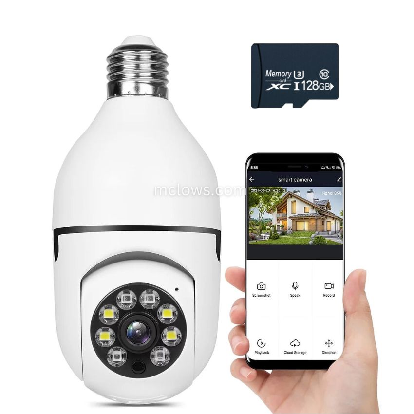 360° Surveillance Camera | Full HD Night Vision | Bulb Camera