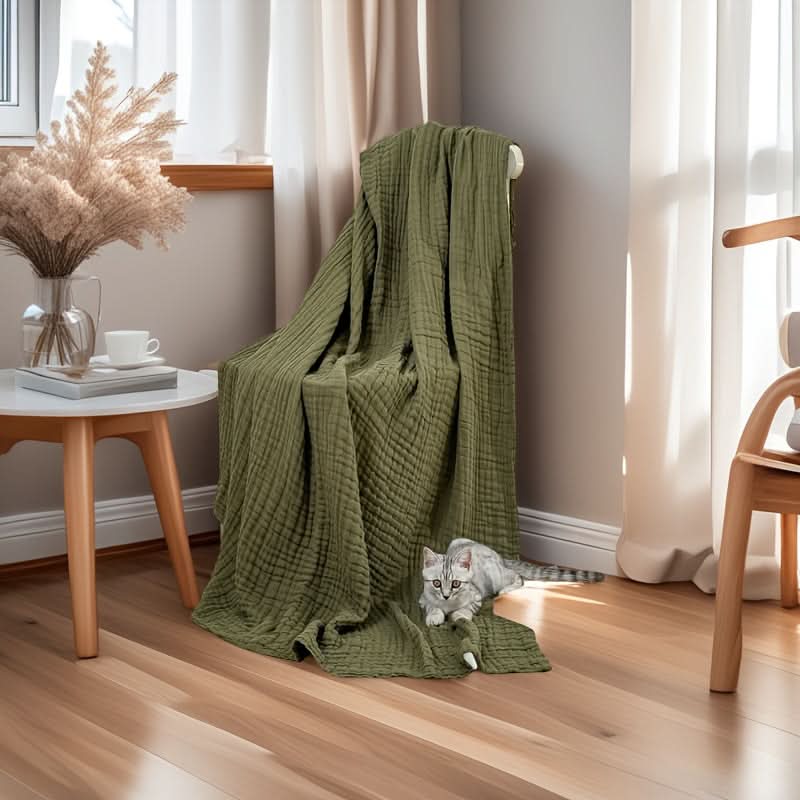 6-Layer Cotton Gauze Blanket for Year-Round Softness and Comfort