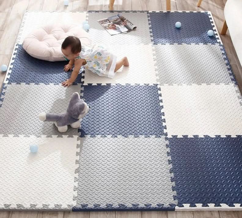 Soft Foam Interlocking Baby Play Mat – 12 Piece Floor Puzzle