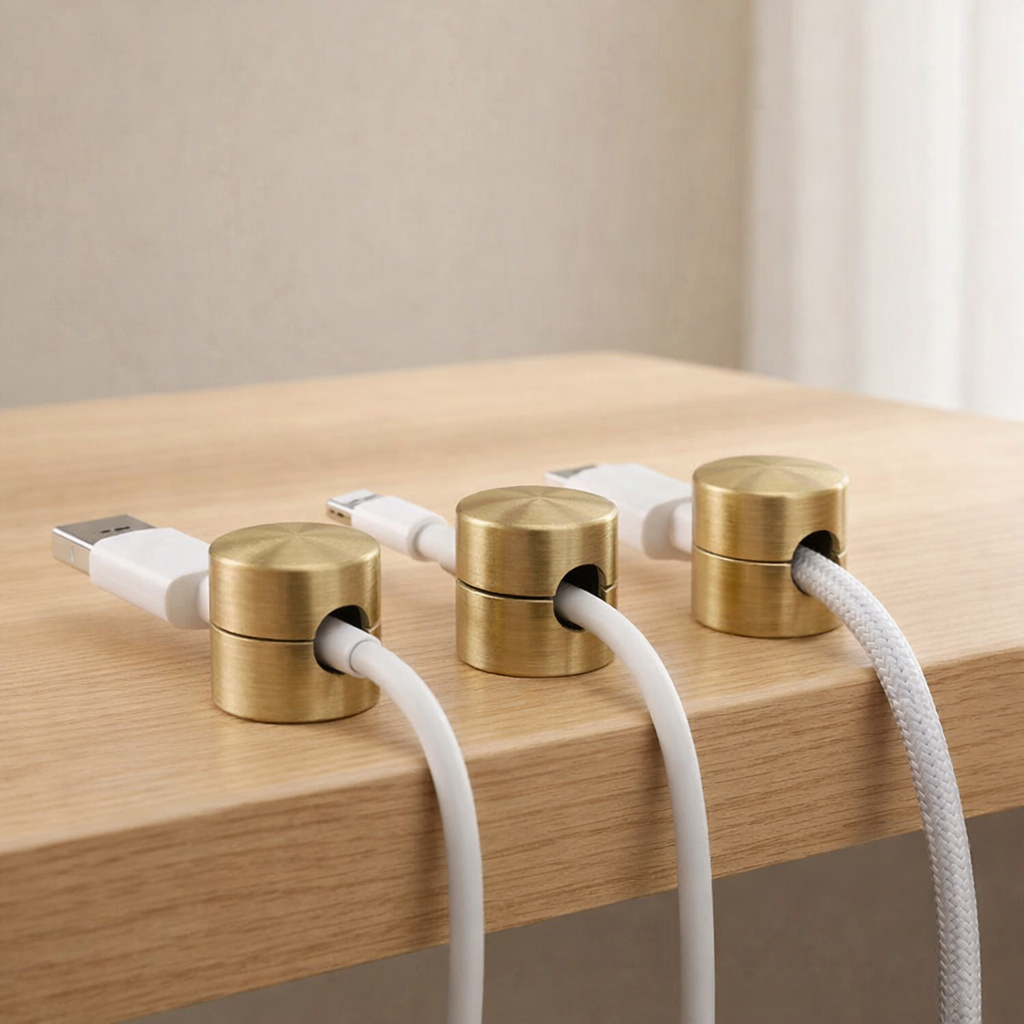 Smart Adhesive Cable Organizers - 3 Pack for Home & Office
