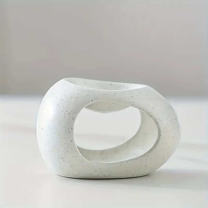 Elegant Ceramic Aroma Diffuser with Glossy White Finish