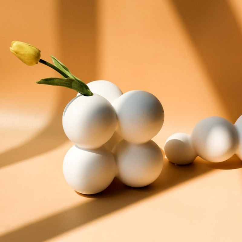 Elegant Porcelain Vase with Non-Slip Base for Home Decor