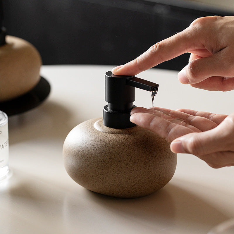 Elegant Ceramic Soap Dispenser for Kitchen & Bath – 10 oz
