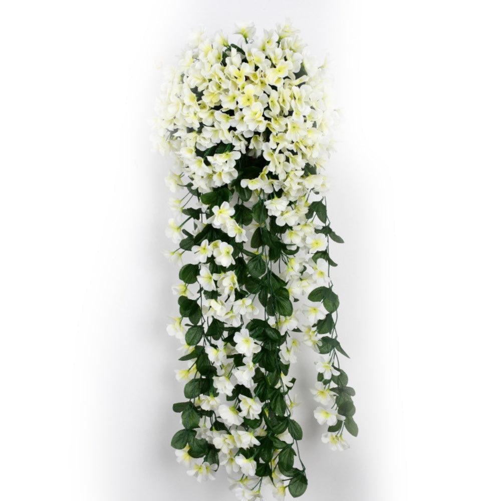 Cascading Flower Arrangement – Artificial Orchid Hanging Planter