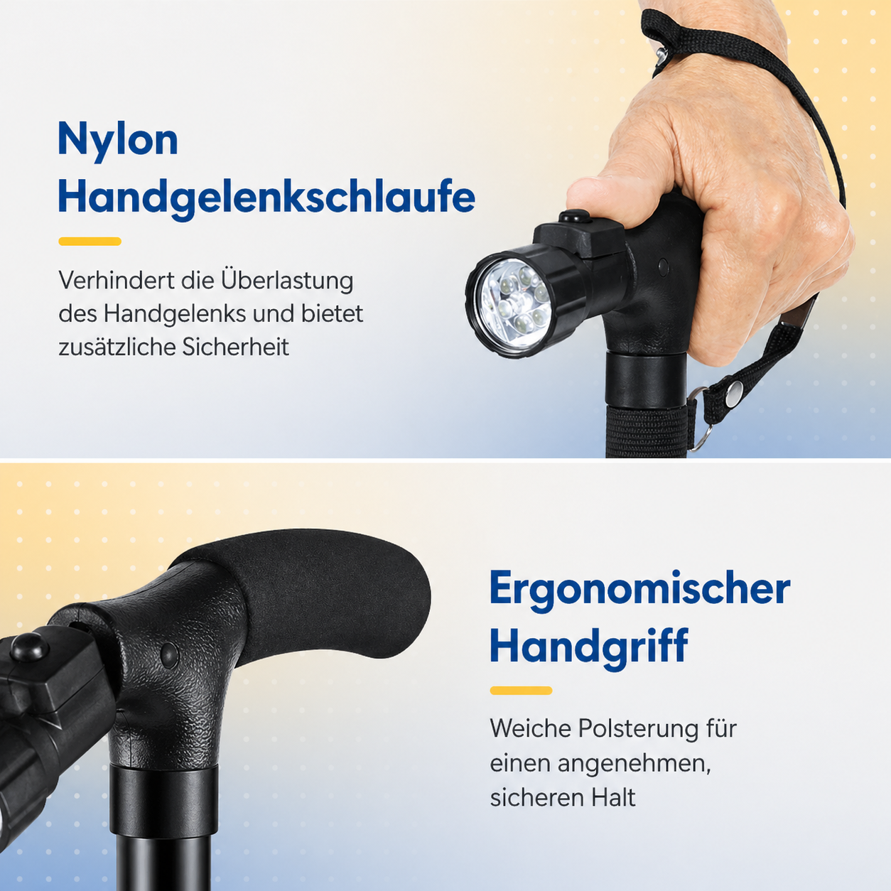 LED Lighted Adjustable Walking Cane