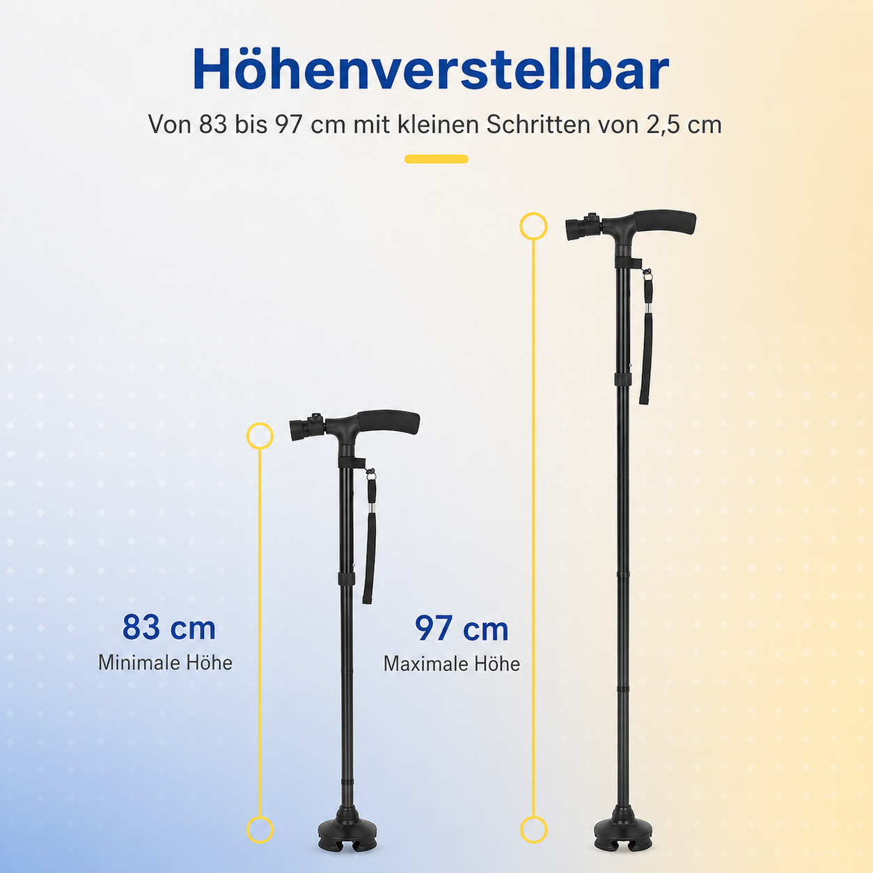 LED Lighted Adjustable Walking Cane