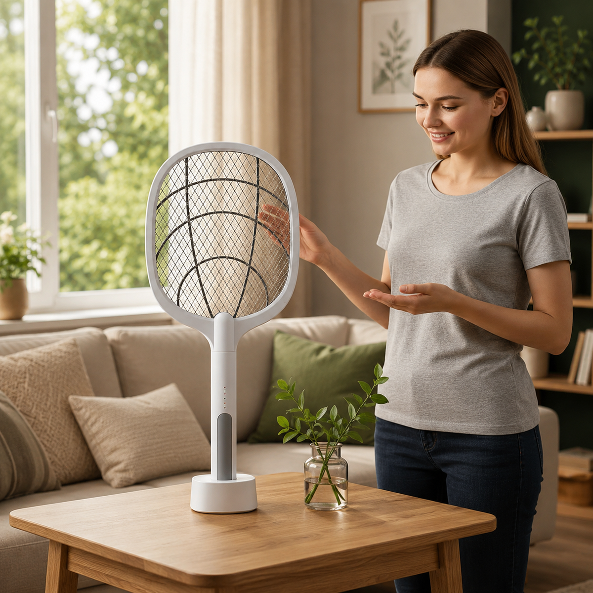 Rechargeable Insect Zapper for Quick Pest Elimination – Clean Bug Defense for Home & Patio