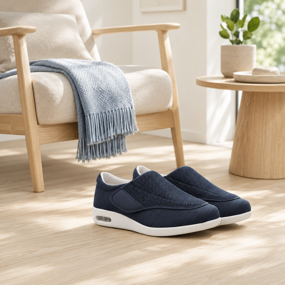 Cushioned Footwear for Sensitive Feet - Soft, Wide-Fit Shoes with Memory Foam