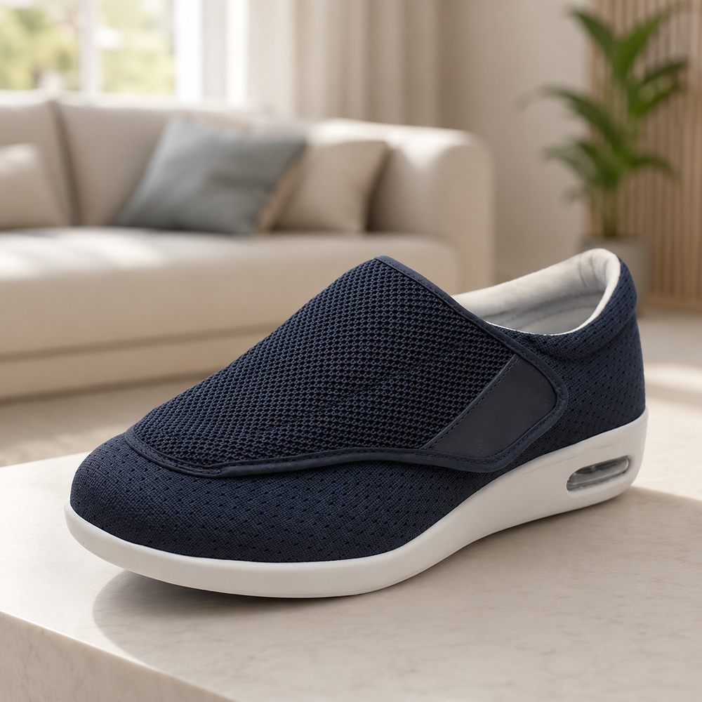 Cushioned Footwear for Sensitive Feet - Soft, Wide-Fit Shoes with Memory Foam