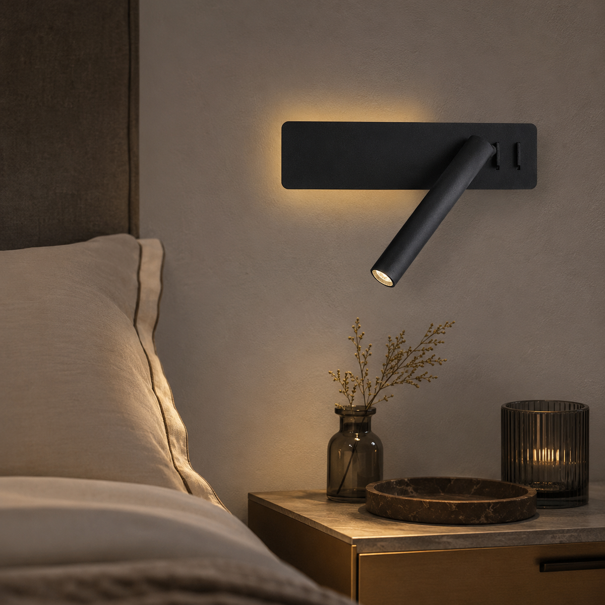 Adjustable LED Bedside Reading Light – Flexible Night Lamp for Desk, Bedroom & Study