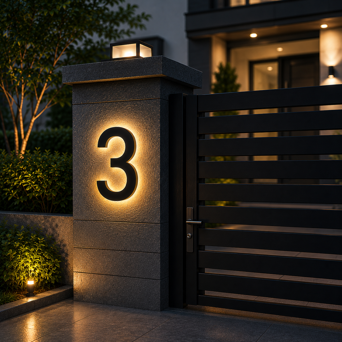 Weatherproof Address Lighted Numbers for Chic Entrances – Outdoor House Sign