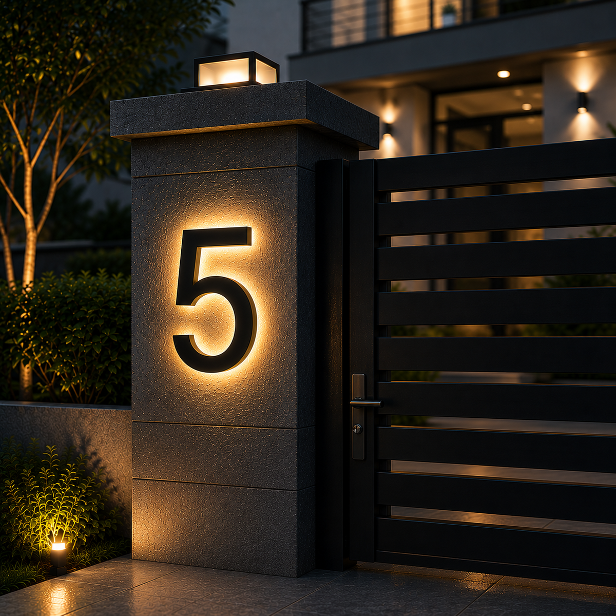 Weatherproof Address Lighted Numbers for Chic Entrances – Outdoor House Sign