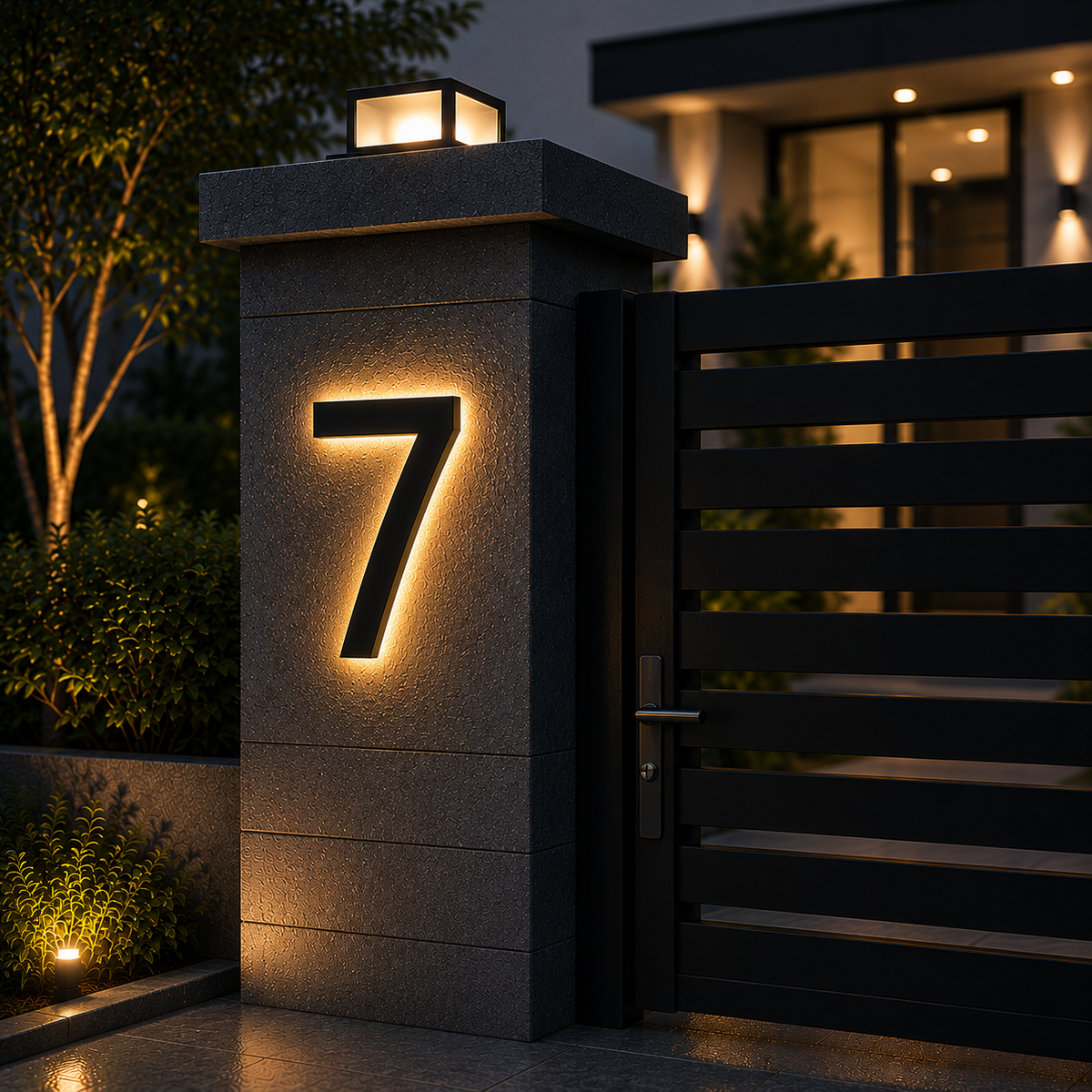 Weatherproof Address Lighted Numbers for Chic Entrances – Outdoor House Sign