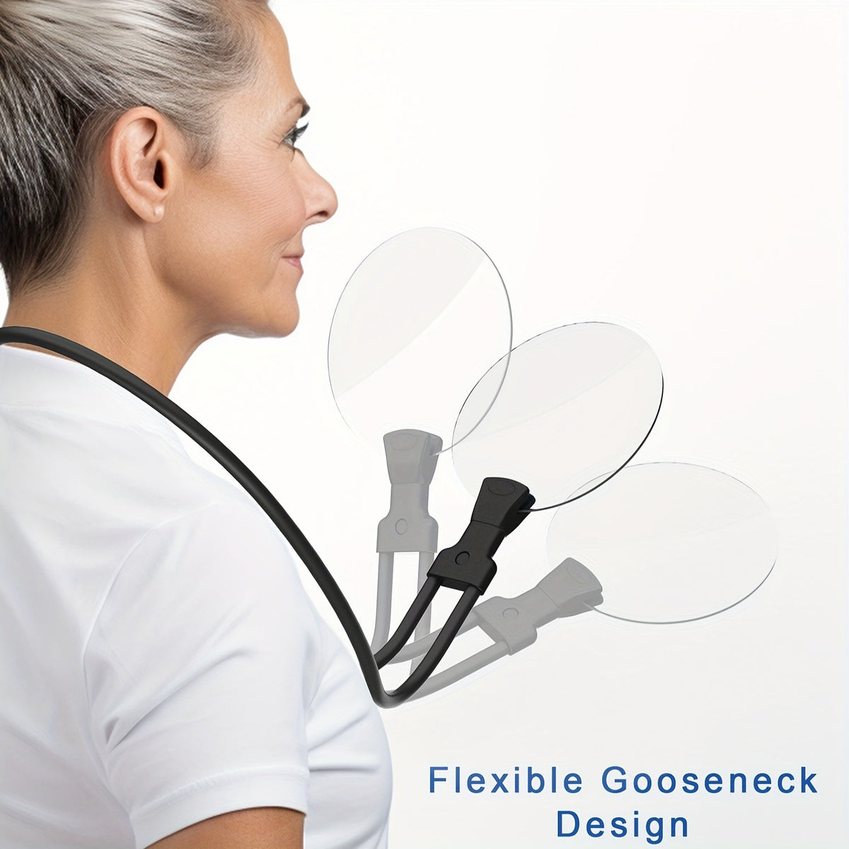 Hands-Free 5X Magnifying Glass with Adjustable Ergonomic Design