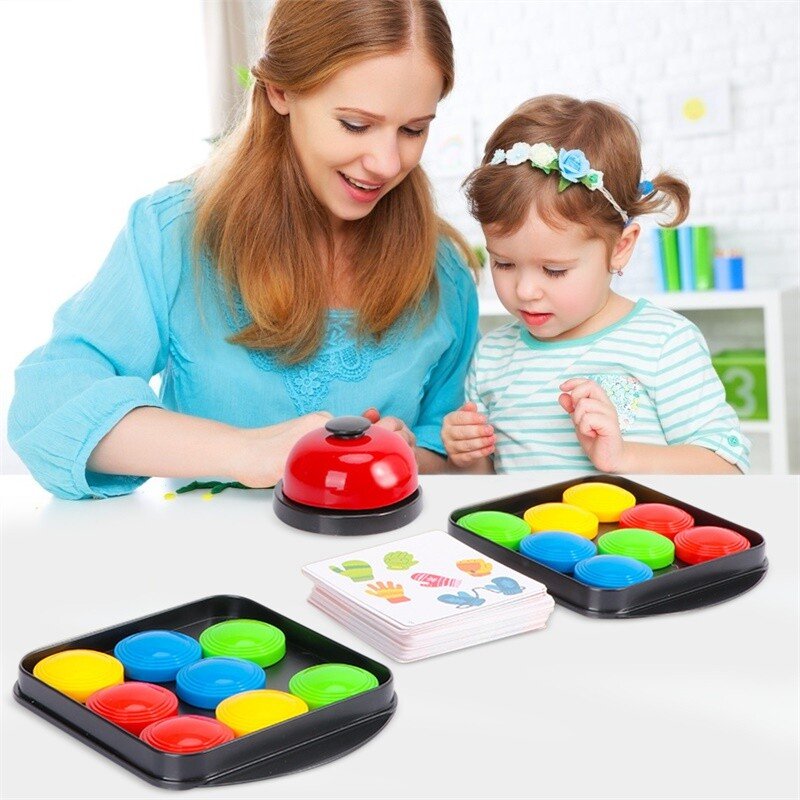 Color Matching Reaction Game with Bell – Learning Toy