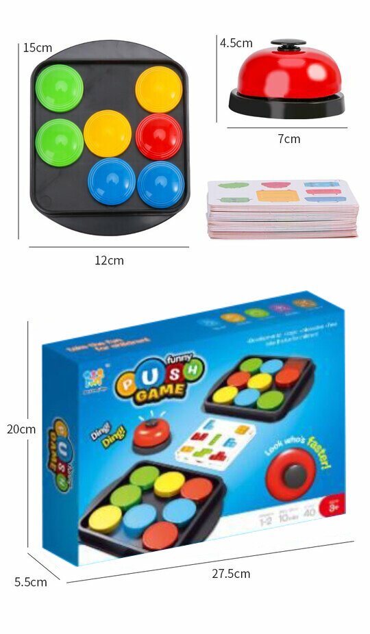 Color Matching Reaction Game with Bell – Learning Toy