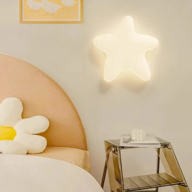 Cloud & Star LED Wall Light for Cozy Spaces